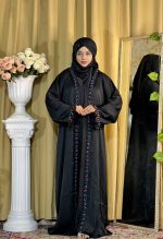 কারচুপি লেস ওয়ার্ক বোরকা - Image 6