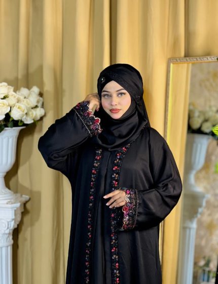 কারচুপি লেস ওয়ার্ক বোরকা