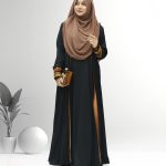 আফরিন এডজাস্ট কটি বোরকা কালো কালার