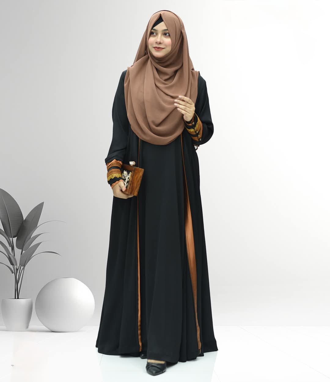 WhatsApp Image 2026-02-16 at 19.20.55 আফরিন এডজাস্ট কটি বোরকা কালো কালার - Image 1